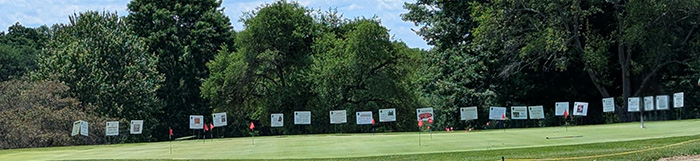 2026 Outing Weekend T-sign Display