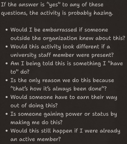 hazing